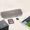 j5create JCD383 USB-C™ 9-in-1-monisovitin, hopea ja valkoinen