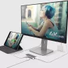 j5create JCD383 USB-C™ 9-in-1-monisovitin, hopea ja valkoinen