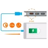 j5create JCD383 USB-C™ 9-in-1-monisovitin, hopea ja valkoinen