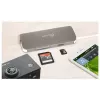 j5create JCD383 USB-C™ 9-in-1-monisovitin, hopea ja valkoinen
