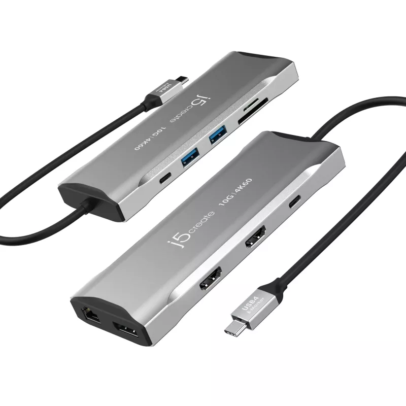 j5create JCD397-N 4K60 Elite USB-C -moninäyttöminitelakka johdollinen USB 3.2 Gen 1