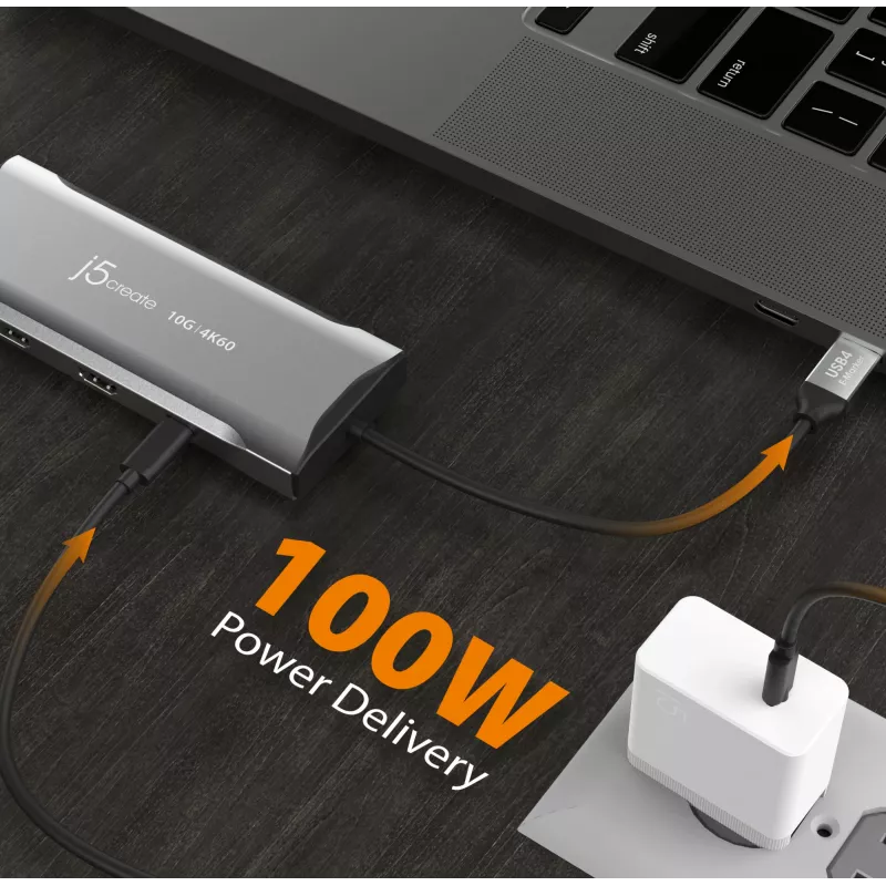 j5create JCD397-N 4K60 Elite USB-C -moninäyttöminitelakka johdollinen USB 3.2 Gen 1