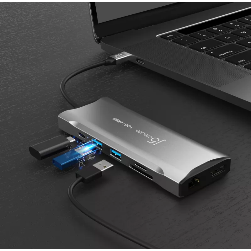 j5create JCD397-N 4K60 Elite USB-C -moninäyttöminitelakka johdollinen USB 3.2 Gen 1