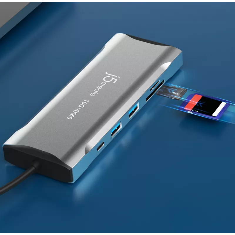 j5create JCD397-N 4K60 Elite USB-C -moninäyttöminitelakka johdollinen USB 3.2 Gen 1