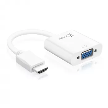 j5create JDA213 HDMI - VGA -sovitin valkoinen 0,1 m 1920x1080P