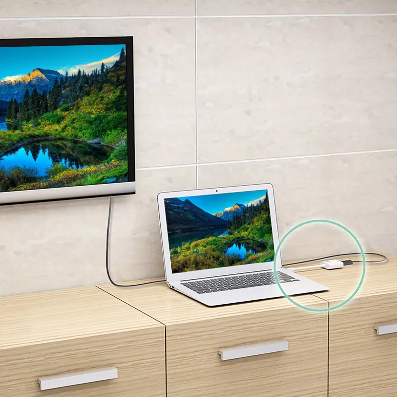 j5create JDA213 HDMI - VGA -sovitin valkoinen 0,1 m 1920x1080P