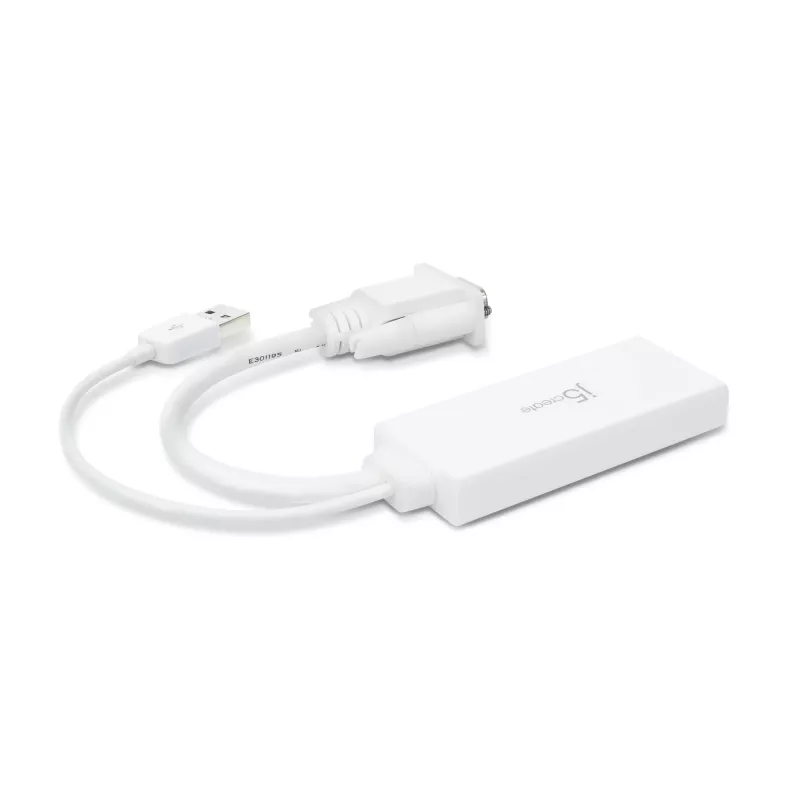 j5create JDA214 VGA - HDMI -video-audio-sovitin valkoinen 0,176 m