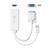 j5create JDA214 VGA - HDMI -video-audio-sovitin valkoinen 0,176 m