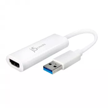 j5create JUA254 USB 3.0 HDMI -moninäyttösovitin, 3.2 Gen 1 (3.1 Gen 1), USB Type-A, HDMI-lähtö, 2048 x 1152 pikseliä
