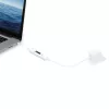 j5create JUCP14 USB-C™ 2.0 - USB-C™ -kaapeli dynaamisella OLED-tehomittarilla, valkoinen, 1,2 m