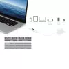 j5create JUCP14 USB-C™ 2.0 - USB-C™ -kaapeli dynaamisella OLED-tehomittarilla, valkoinen, 1,2 m