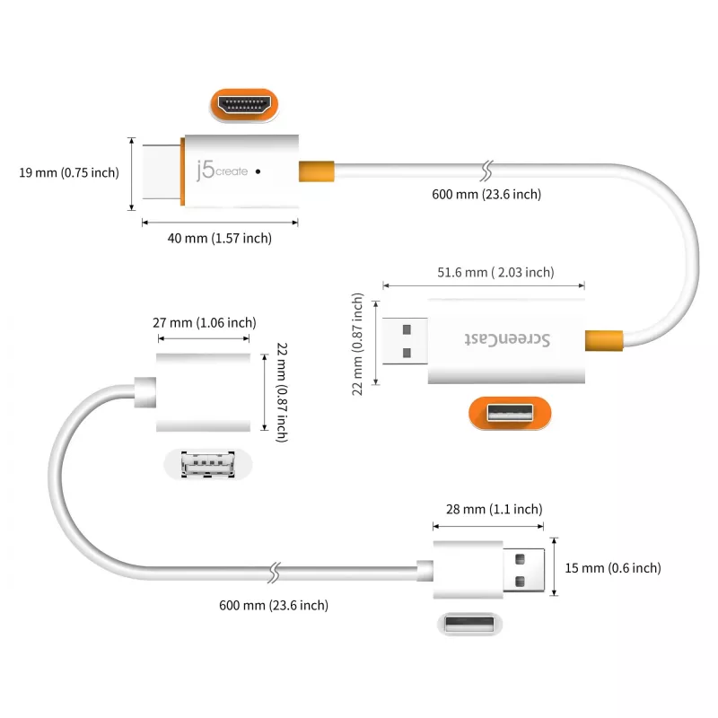 j5create JVAW56-N ScreenCast HDMI langaton näyttösovitin