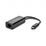 Kensington CA1100E USB-C - Ethernet-sovitin, johdollinen, USB Type-C, Ethernet, 1000 Mbit/s, musta