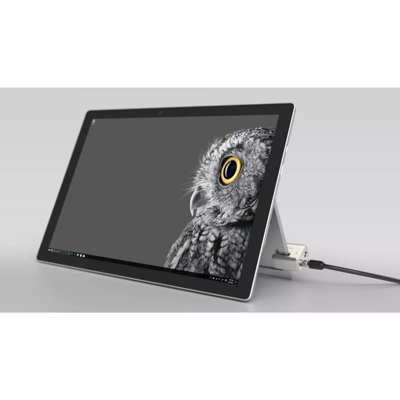 Kensington avainkaapelilukko Surface Pro- ja Surface Go -laitteille, 1,8 m, Kensington, avain, hiiliteräs, musta, hopea
