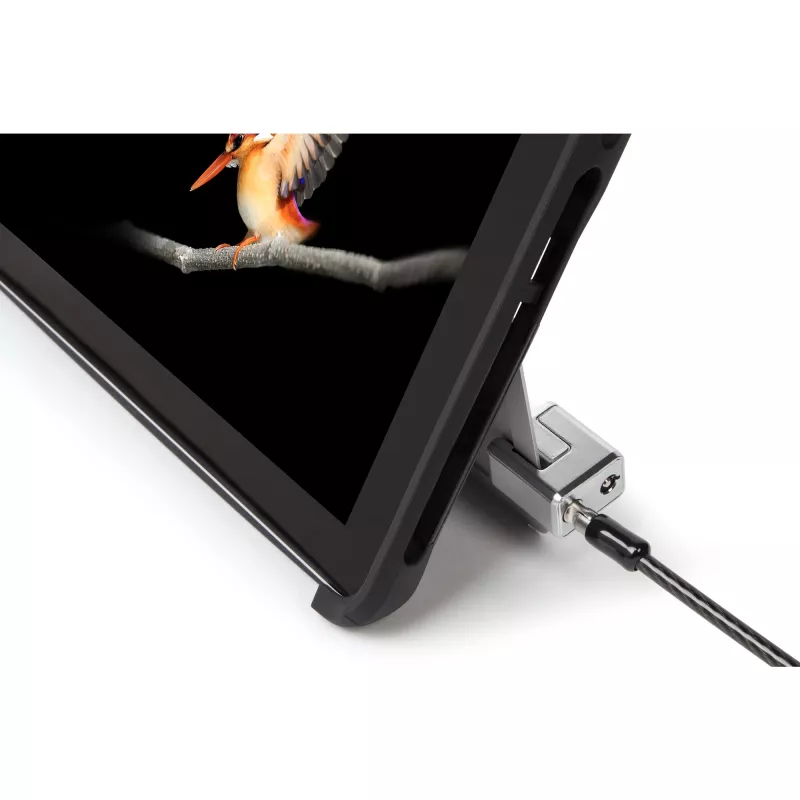 Kensington avainkaapelilukko Surface Pro- ja Surface Go -laitteille, 1,8 m, Kensington, avain, hiiliteräs, musta, hopea