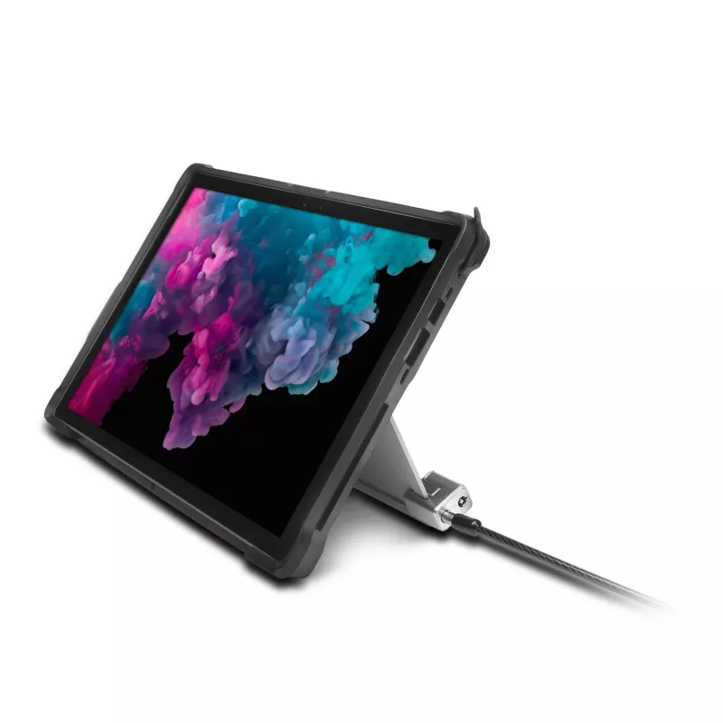 Kensington avainkaapelilukko Surface Pro- ja Surface Go -laitteille, 1,8 m, Kensington, avain, hiiliteräs, musta, hopea