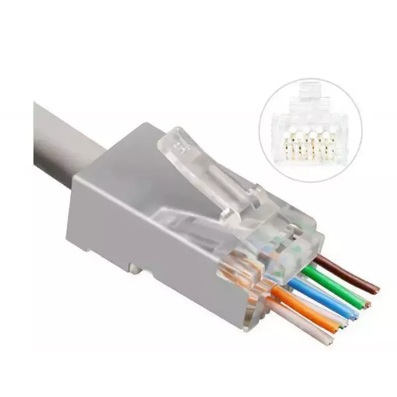 Microconnect KON506-50EZ johdinliitin RJ45 hopea