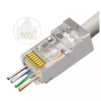 Microconnect KON506-50EZ johdinliitin RJ45 hopea