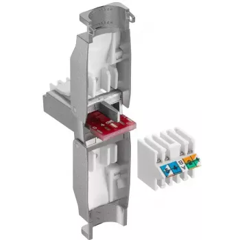 Microconnect KON522TL RJ45-liitin hopea