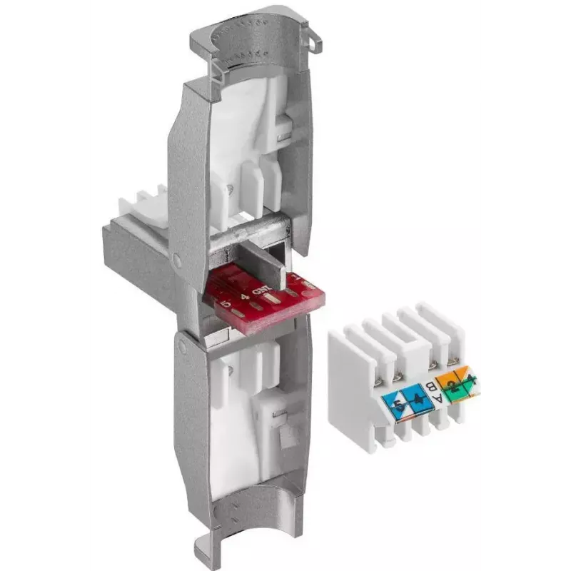 Microconnect KON522TL RJ45-liitin hopea