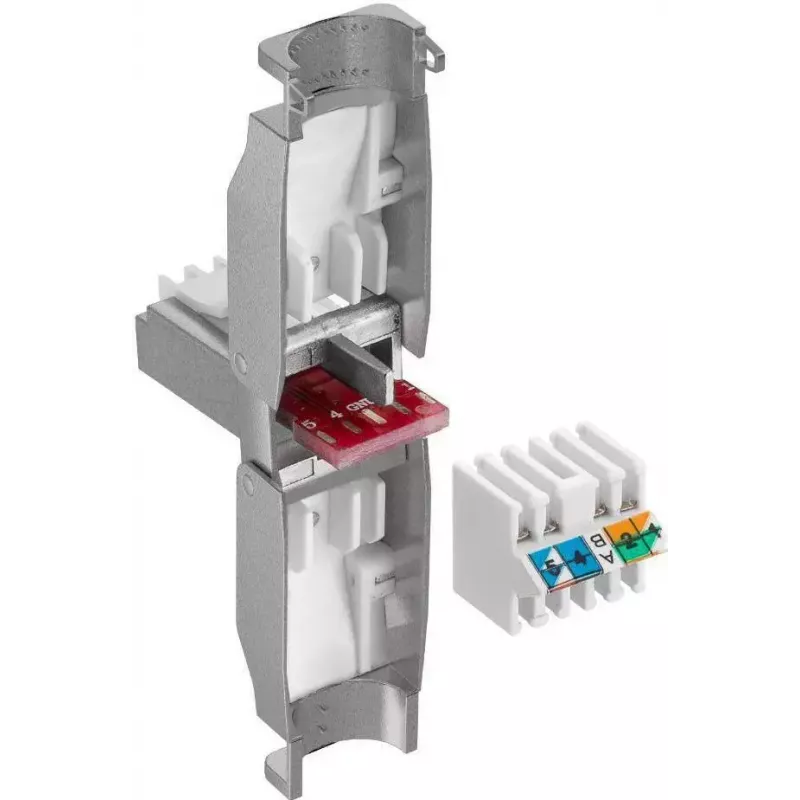 Microconnect KON522TL RJ45-liitin hopea