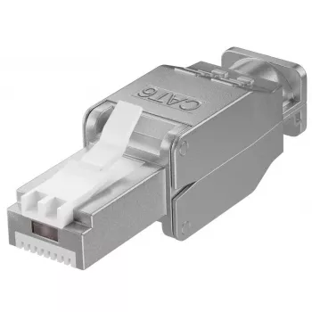 Microconnect KON522TL RJ45-liitin hopea
