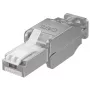 Microconnect KON522TL RJ45-liitin hopea