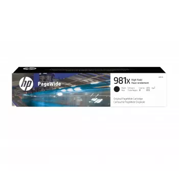 HP 981X suuri kantama musta alkuperäinen PageWide-kasetti