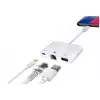 Microconnect LIGHT-HUB2 kannettavan telakka/porttitoistin Lightning valkoinen