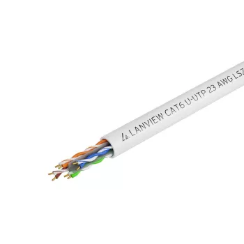 Verkkokaapeli Lanview LVN122114 305m Cat6 U/UTP 10000 Mbit/s valkoinen