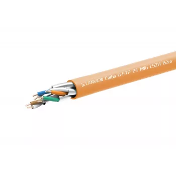 Verkkokaapeli Lanview LVN122153 RJ45 Cat6a 305 m oranssi