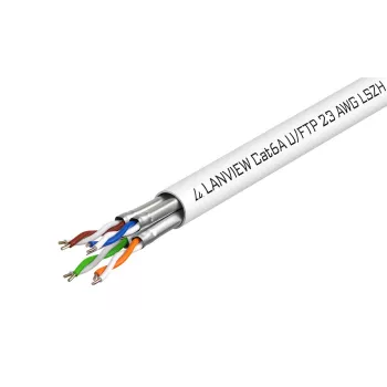 Lanview LVN122430 verkkokaapeli valkoinen 500 m Cat6a U/FTP (STP)