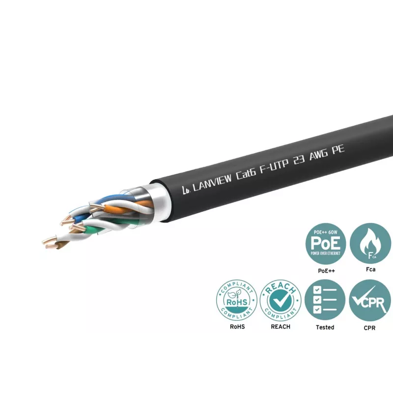 Lanview LVN-CAT6PE-FUTP-305M verkkokaapeli Cat6 F/UTP (FTP)