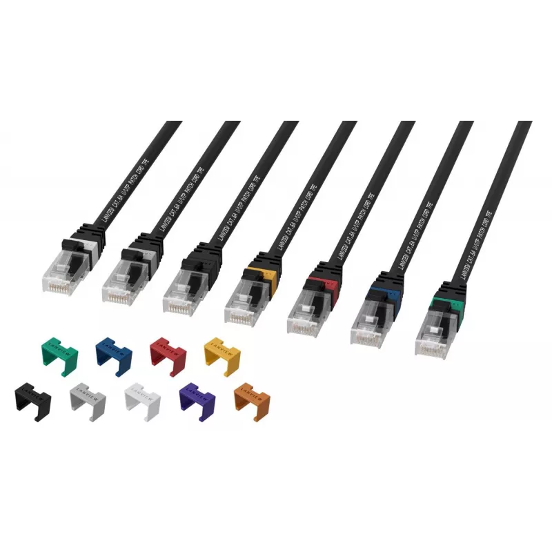 Lanview LV-UTP6A25B Cat6A U/UTP -kytkentäkaapeli, 25 m, musta