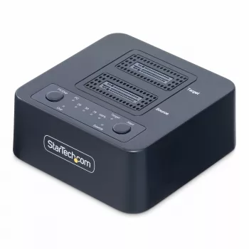 StarTech.com 1:1 M.2 NVMe -asemakloonaaja, erillinen M.2 SSD -kloonaaja jopa 90 GB/min, USB 3.2 20 Gbit/s M.2-kaksoispesäinen asematelakka, USB-C/A-kaapeli mukana