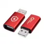 Microconnect MC-AAADAP-SC kaapelisovitin USB A punainen