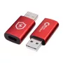 Kaapelin sukupuolenmuunnin MicroConnect MC-ACADAP-SC USB-A USB-C punainen