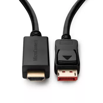 Microconnect MC-DP-HDMI-0504K videokaapeli-adapteri 0,5 m DisplayPort musta