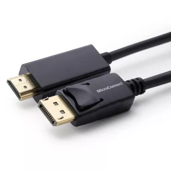 Microconnect MC-DP-HDMI-100 videokaapeli-adapteri 1 m DisplayPort musta