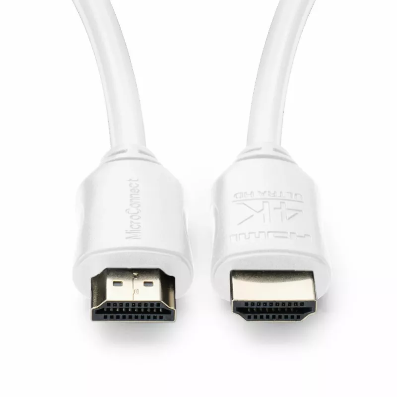 Microconnect MC-HDM191910V2.0WH HDMI-kaapeli 10 m HDMI Type-A (standardi) valkoinen