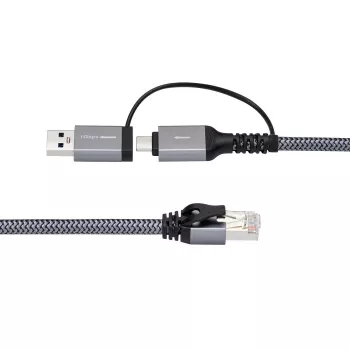 Microconnect CAT6 RJ45 FTP - USB A-C -adapterikaapeli, 2 metriä verkkoadapteri