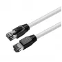 Microconnect MC-SFTP80025W verkkokaapeli valkoinen 0,25 m Cat8.1 S/FTP (S-STP)