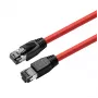 Microconnect MC-SFTP8010R verkkokaapeli punainen 10 m Cat8.1 S/FTP (S-STP)