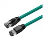 Microconnect MC-SFTP801G verkkokaapeli vihreä 1 m Cat8.1 S/FTP (S-STP)
