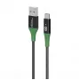Microconnect MC-SMART USB-A-C-01 USB-kaapeli USB 2.0 1 m USB A USB C musta, vihreä