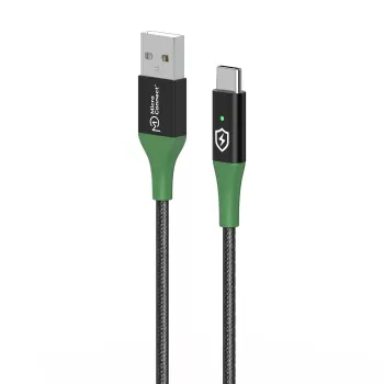 Microconnect MC-SMART USB-A-C-02 USB-kaapeli USB 2.0 2 m USB A USB C musta, vihreä