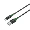 Microconnect MC-SMART USB-A-C-02 USB-kaapeli USB 2.0 2 m USB A USB C musta, vihreä