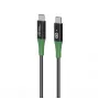 Microconnect MC-SMART USB-C-C-01 USB-kaapeli USB 2.0 1 m USB C musta, vihreä