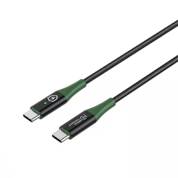 Microconnect MC-SMART USB-C-C-01 USB-kaapeli USB 2.0 1 m USB C musta, vihreä