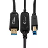 Microconnect MC-USB3.0AB10OP USB-kaapeli USB 3.2 Gen 2 (3.1 Gen 2) 10 m USB A USB B musta